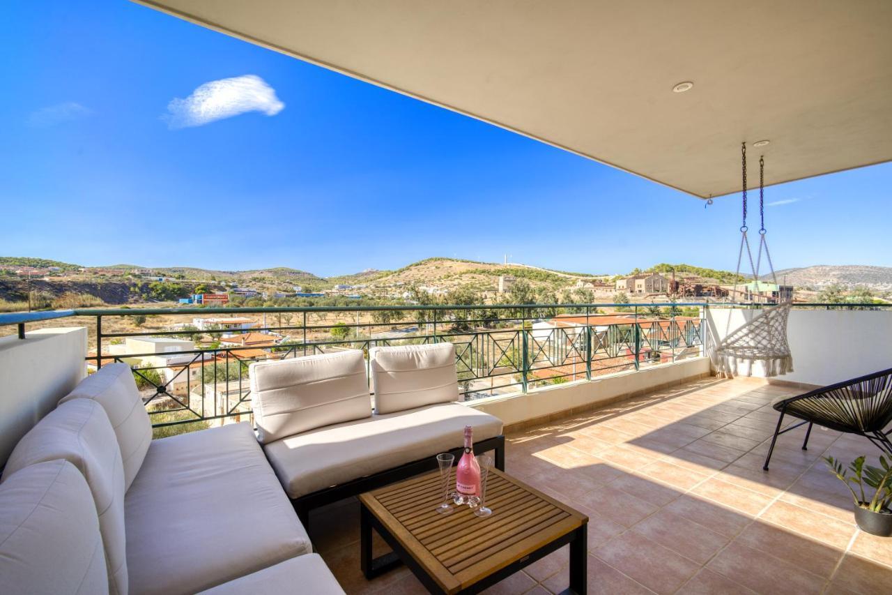 Sea & Mountain Apartment Close To Port And City Lávrion Екстериор снимка